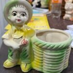 Boy Statue Ceramic Planter